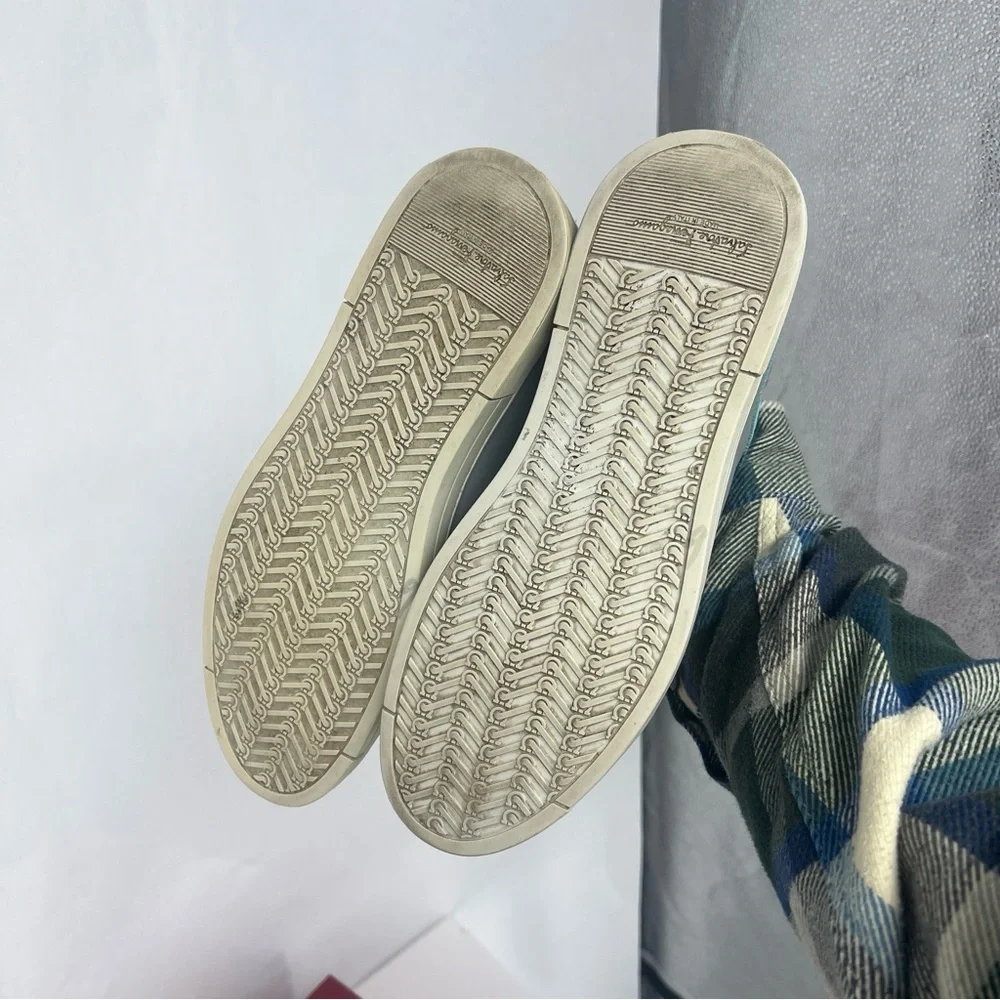 Salvatore Ferragamo Blue and Gray Sneakers - Picture 9 of 14